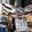 Strikers with Fridays for Future marched from Foley Square in Manhattan to Borough Hall in Brooklyn, New York City. Credit: Keerti Gopal/Inside Climate News